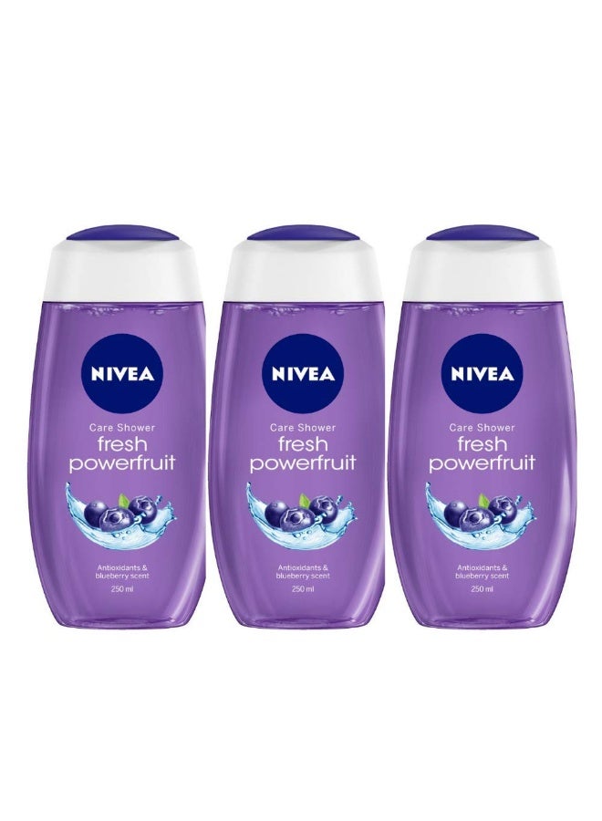 نيفيا جل استحمام نيفيا باور فروت فريش، 250 مل (عبوة من 3 قطع) - Image 1